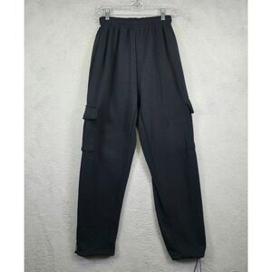 Renegade Cargo Jogger Men M Black Utility Athleisure Sweatpants Lounge Workout